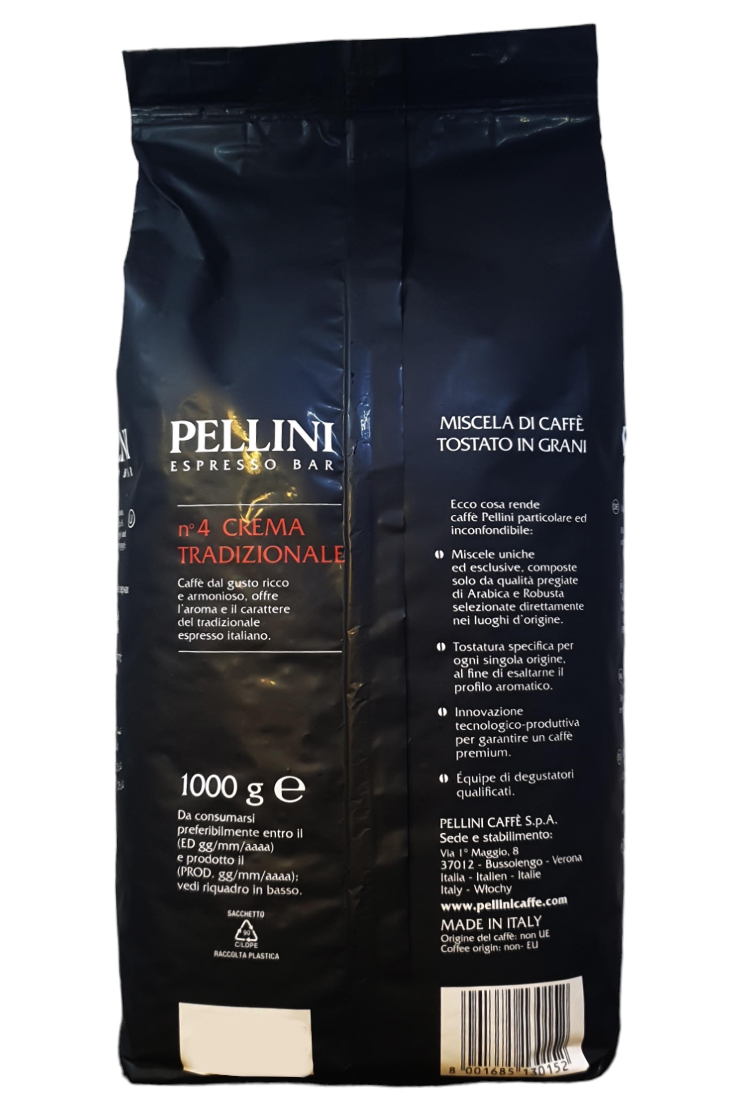 Кава в зернах Pellini Espressо BAR n.4 Tradizionale 1 кг (58740) - фото 4 Кава в зернах Pellini Espressо BAR n.4 Tradizionale 1 кг (58740) - фото 4