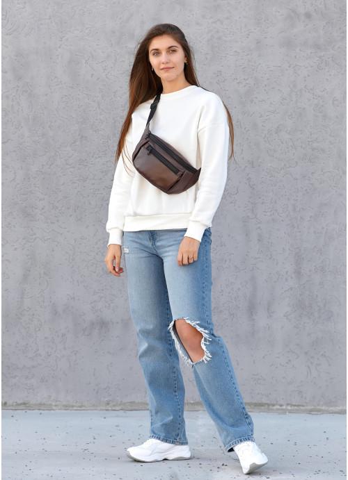 Сумка женская Sambag водостойкая Шоколадная (28523964) - фото 2 Сумка женская Sambag водостойкая Шоколадная (28523964) - фото 2