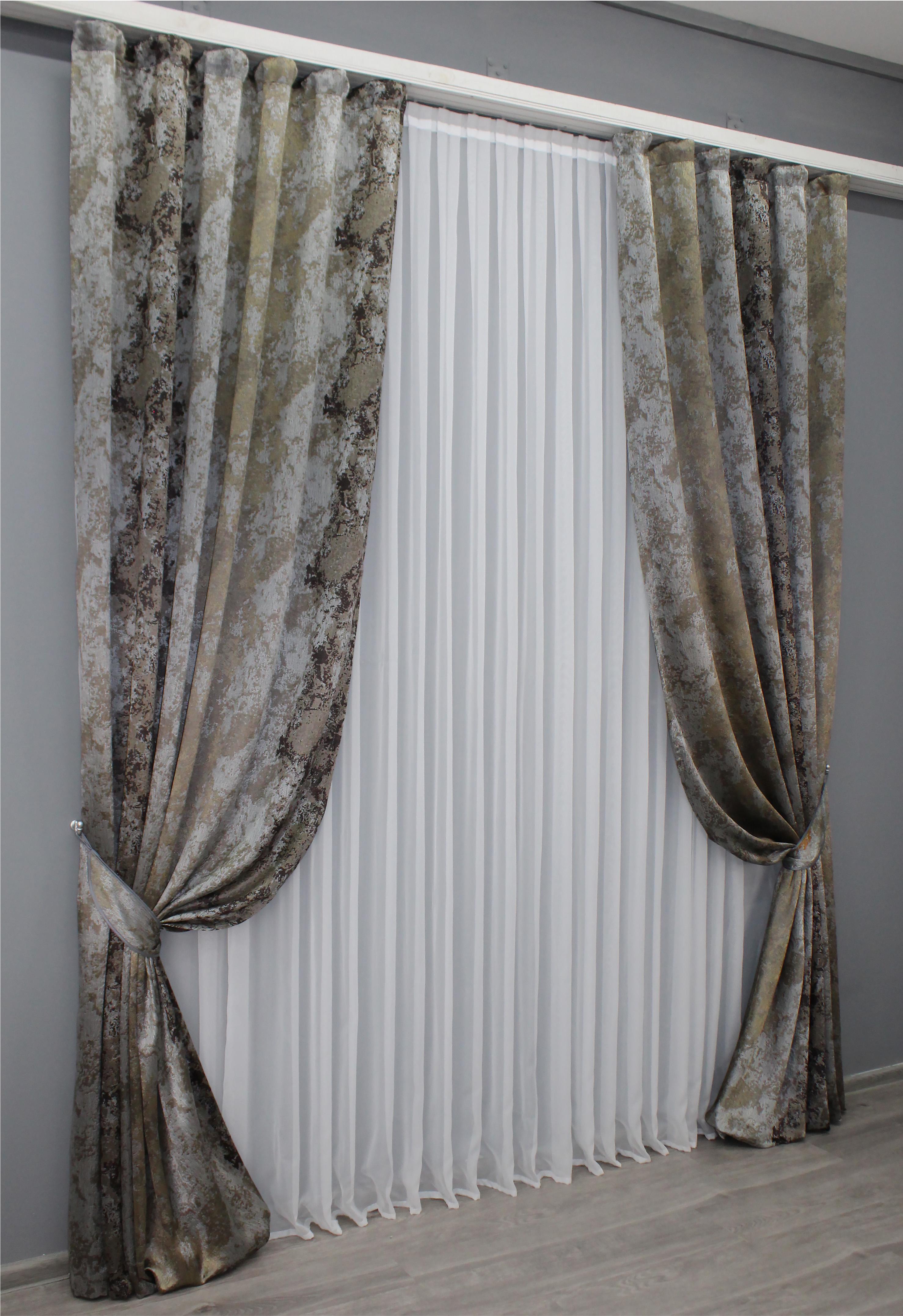 Комплект готовых штор VR-Textil Мрамор Al-7 № 1462ш 150х290 см 2 шт. Разноцветный (33-0324) - фото 3 Комплект готовых штор VR-Textil Мрамор Al-7 № 1462ш 150х290 см 2 шт. Разноцветный (33-0324) - фото 3