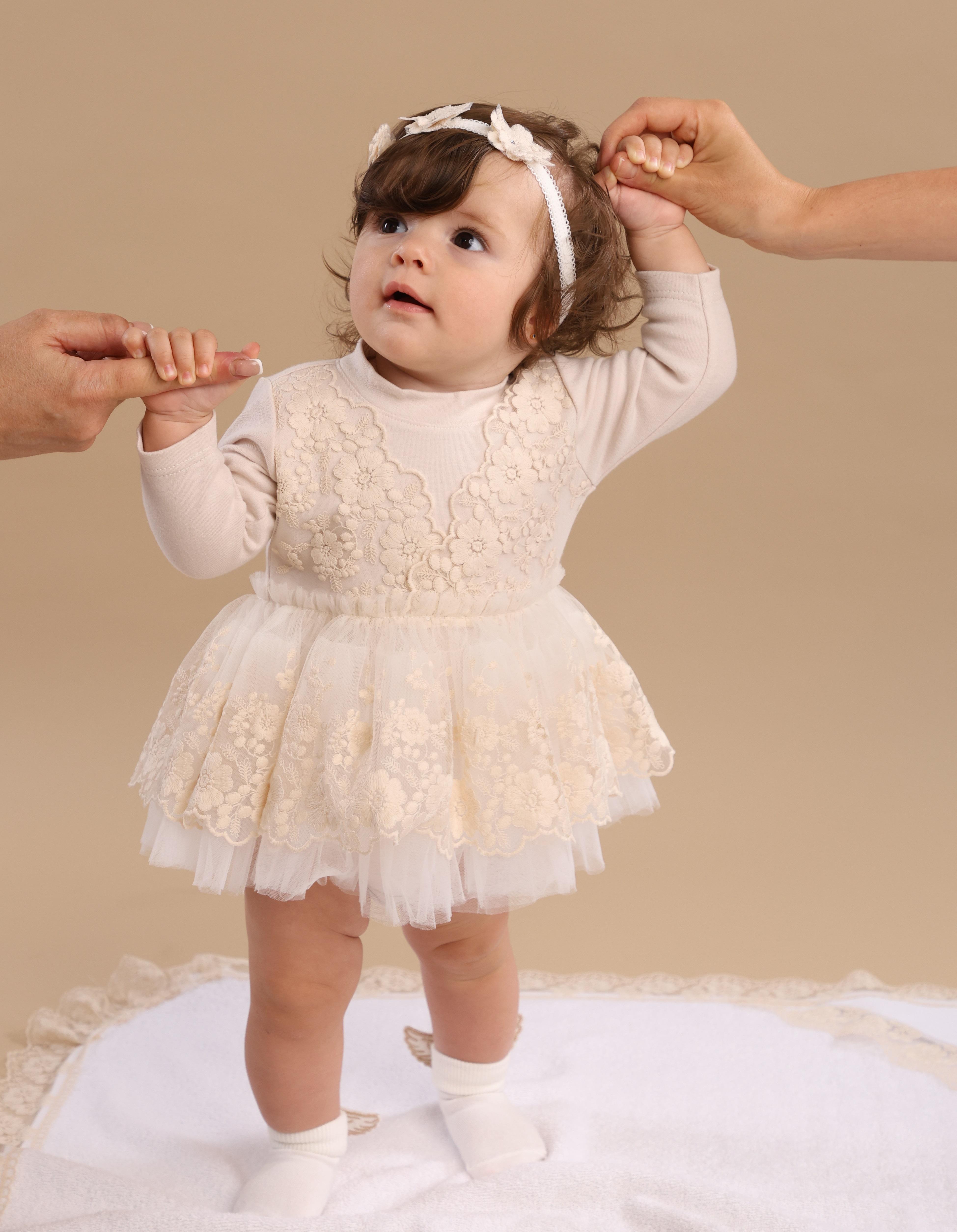 Святковий бодік для дівчинки Валері 62 см Кремовий (Валері_крем_62) Святковий бодік для дівчинки Валері 62 см Кремовий (Валері_крем_62)