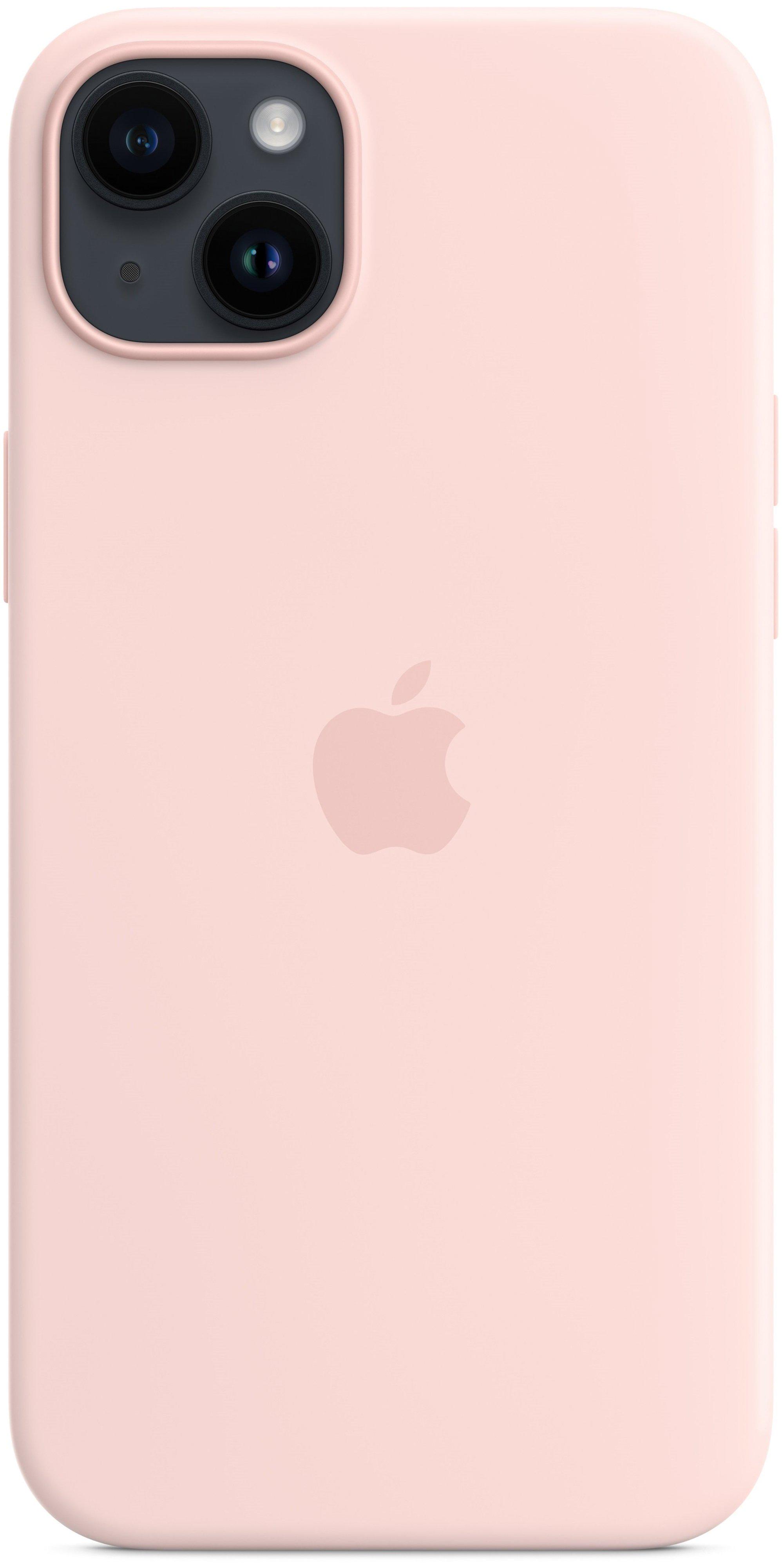 Чехол оригинальный силиконовый противоударный Silicone Case MagSafe MPT73ZE/A Apple Iphone 14 Plus/15 Plus (6.7") Pink - фото 11