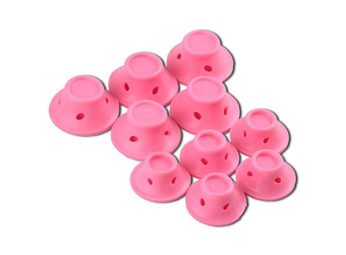 Бігуді Magic Curler "Грибочки" силікон., 10 шт. рожеві