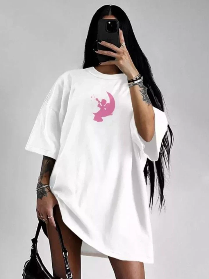 Футболка жіноча з принтом Pin-000-303 повсякденна XL Білий (2664085891) Футболка жіноча з принтом Pin-000-303 повсякденна XL Білий (2664085891)