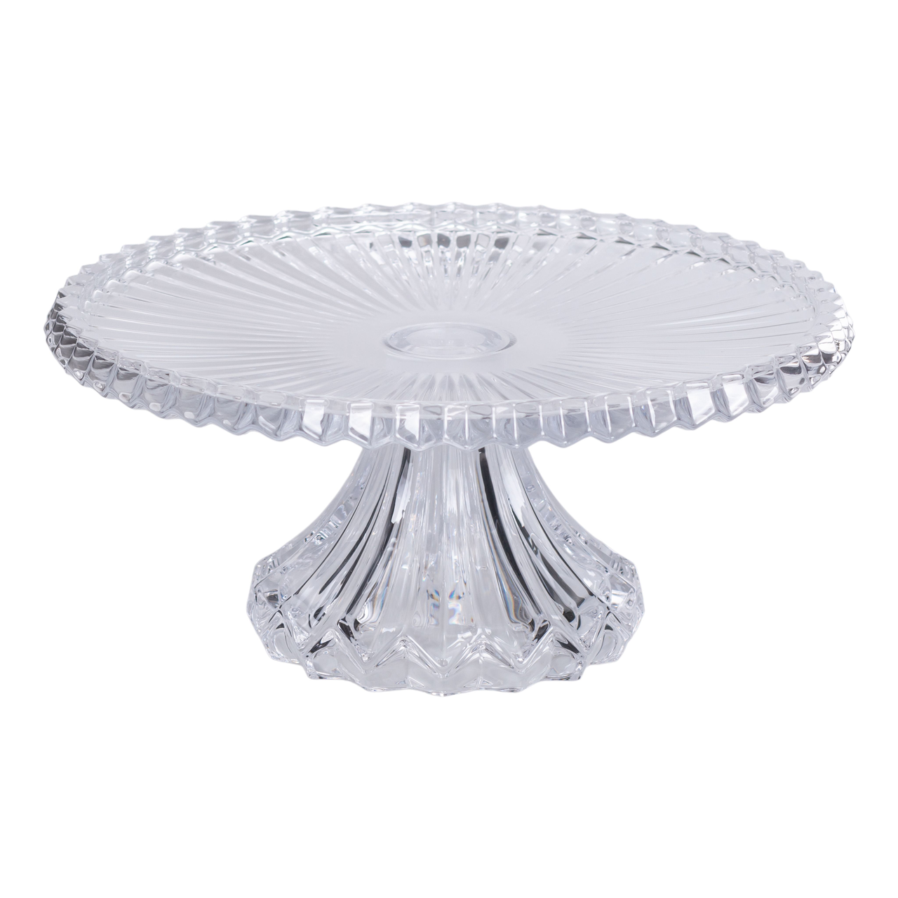 Тортівниця на ніжці скляна 25 см (HP-19-138) - фото 3