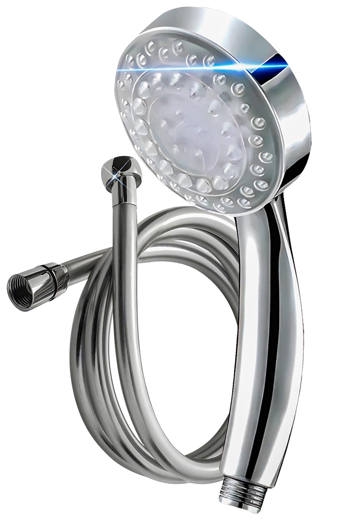 Душевой набор BRS лейка с подсветкой 7 цветов/шланг силиконовый 150 см (550063662)