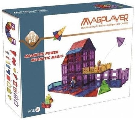 Конструктор Magplayer магнитные плитки 112 эл. (MPL-112)