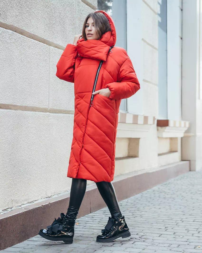 Куртка женская зимняя Fashions Jessika M Красный (8007)