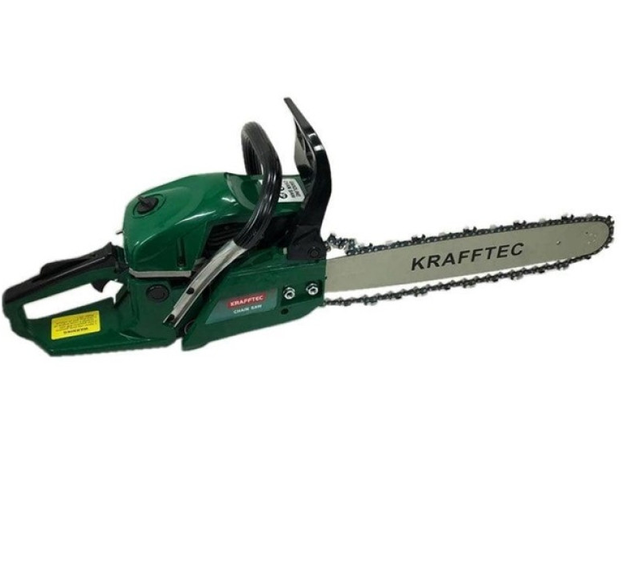 Пила цепная бензиновая KRAFFTEC 6500 Вт 58 см3 шина 45 см 9500 об/мин Зеленый