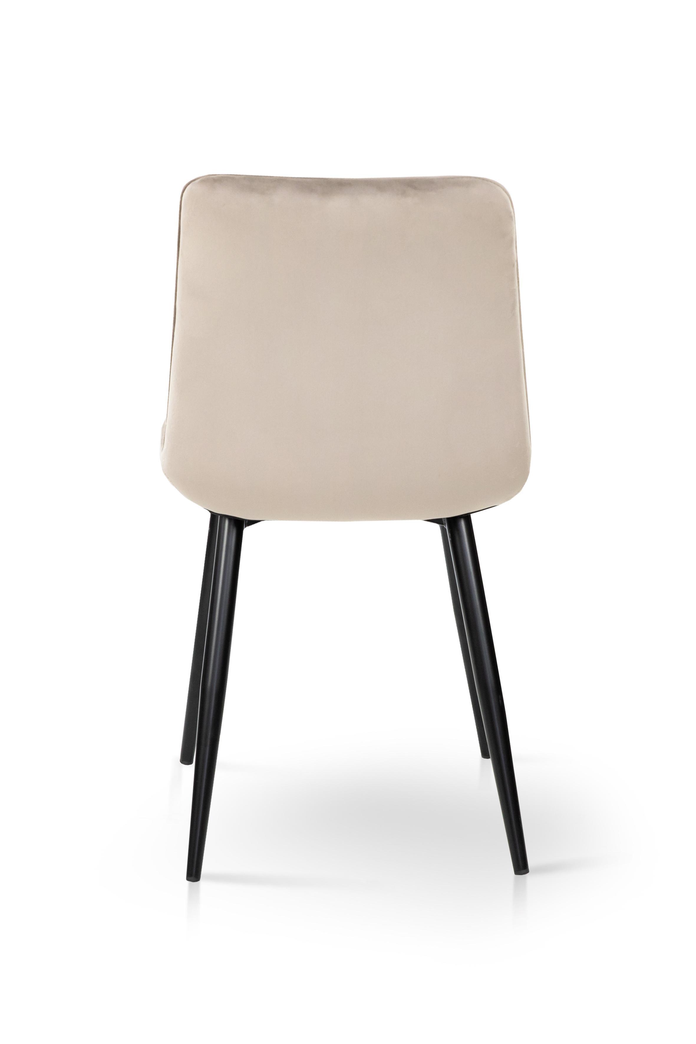 Стілець для кухні та вітальні ГРЕЙС Віллі 480х890х560 мм Чорний/Бежевий (GAА0057516) - фото 4 Стілець для кухні та вітальні ГРЕЙС Віллі 480х890х560 мм Чорний/Бежевий (GAА0057516) - фото 4