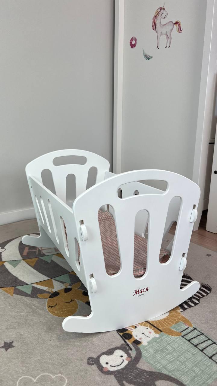 Игрушка кроватка-люлька с постельным бельем Белый - фото 5 Игрушка кроватка-люлька с постельным бельем Белый - фото 5