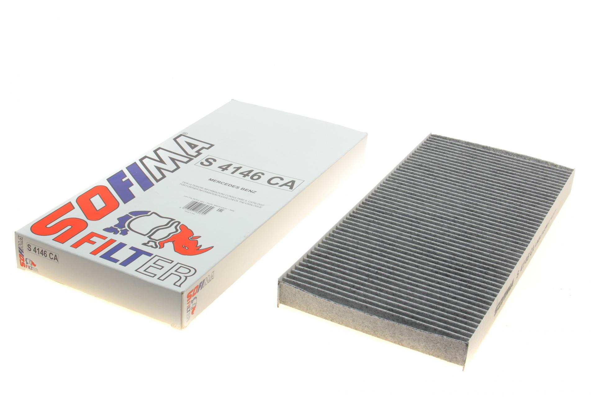 Фільтр салону SOFIMA для MB A-class W169/B-class W245 04-12 вугільний (S 4146 CA)