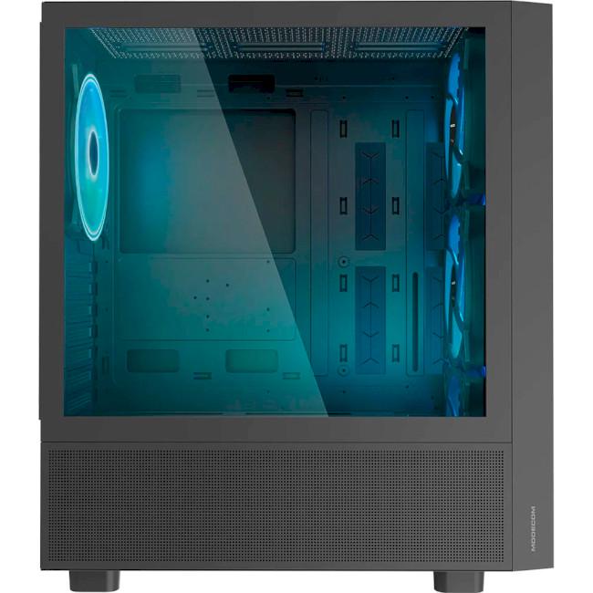 Корпус компьютерный Modecom Breeze ARGB Flow Midi-Tower no PSU Черный (AT-BREEZE-MG-ARGB-10-0000) - фото 4