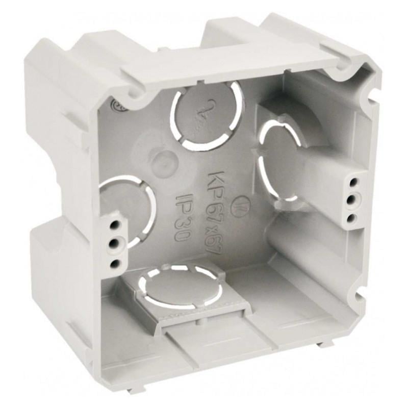 Коробка приладова Копос ПВХ з'єднуються між собою 71х71х42 мм Сірий (KP67X67_KA)