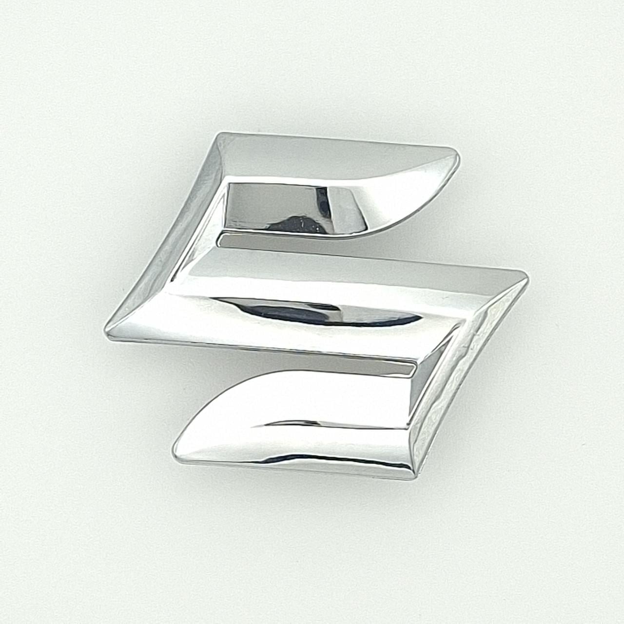 Эмблема руля Suzuki ABS 45х45 мм Хром глянцевый (1947734077)