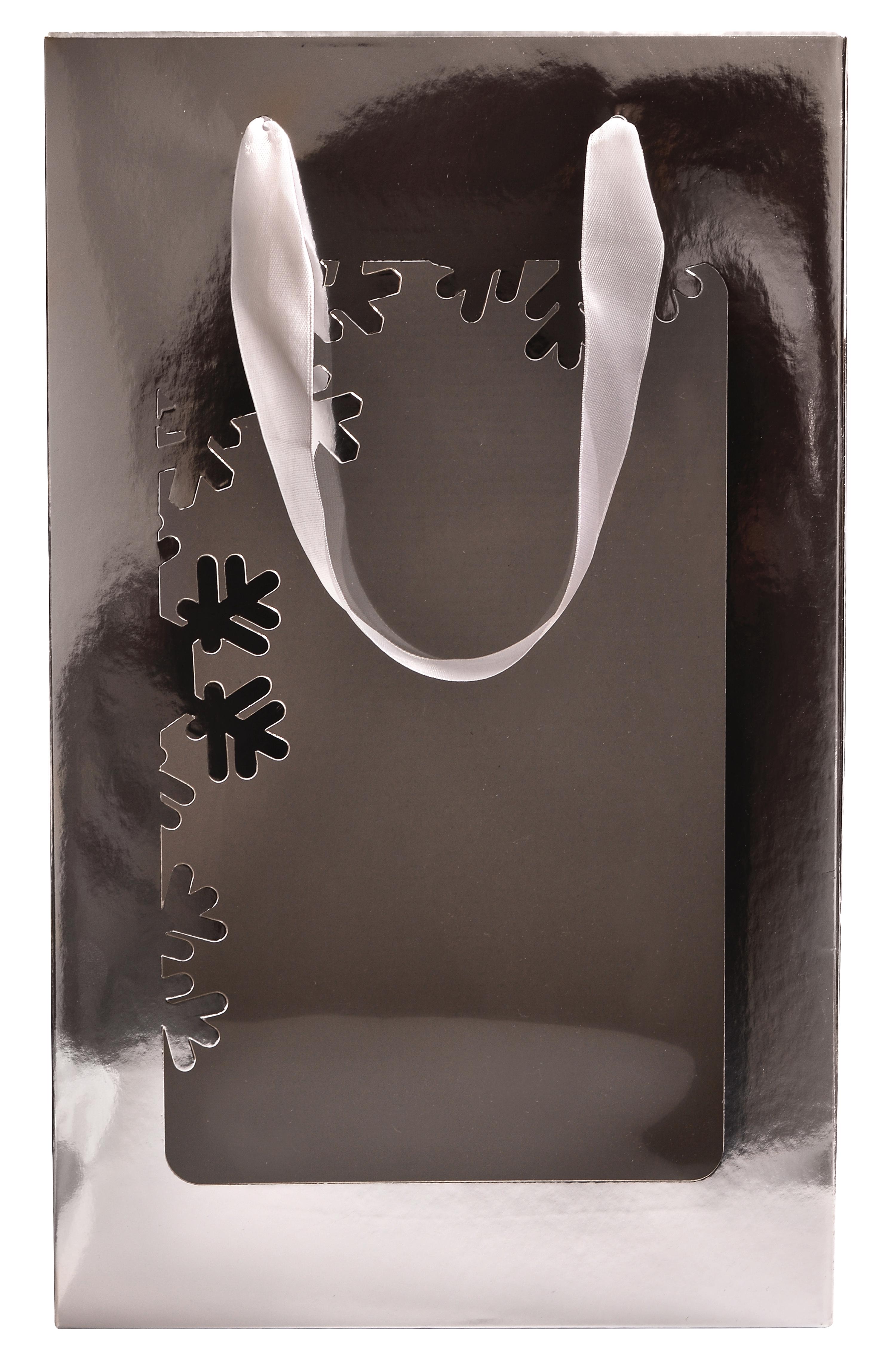 Подарункова коробка з пакетом 350х210х100 мм Сріблястий (409919190) - фото 3 Подарункова коробка з пакетом 350х210х100 мм Сріблястий (409919190) - фото 3