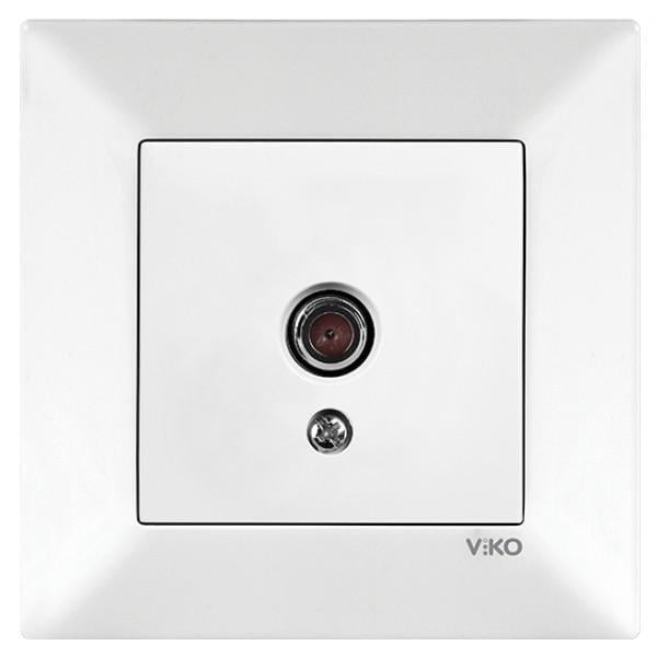 Розетка ТВ проходная Viko Meridian Белый