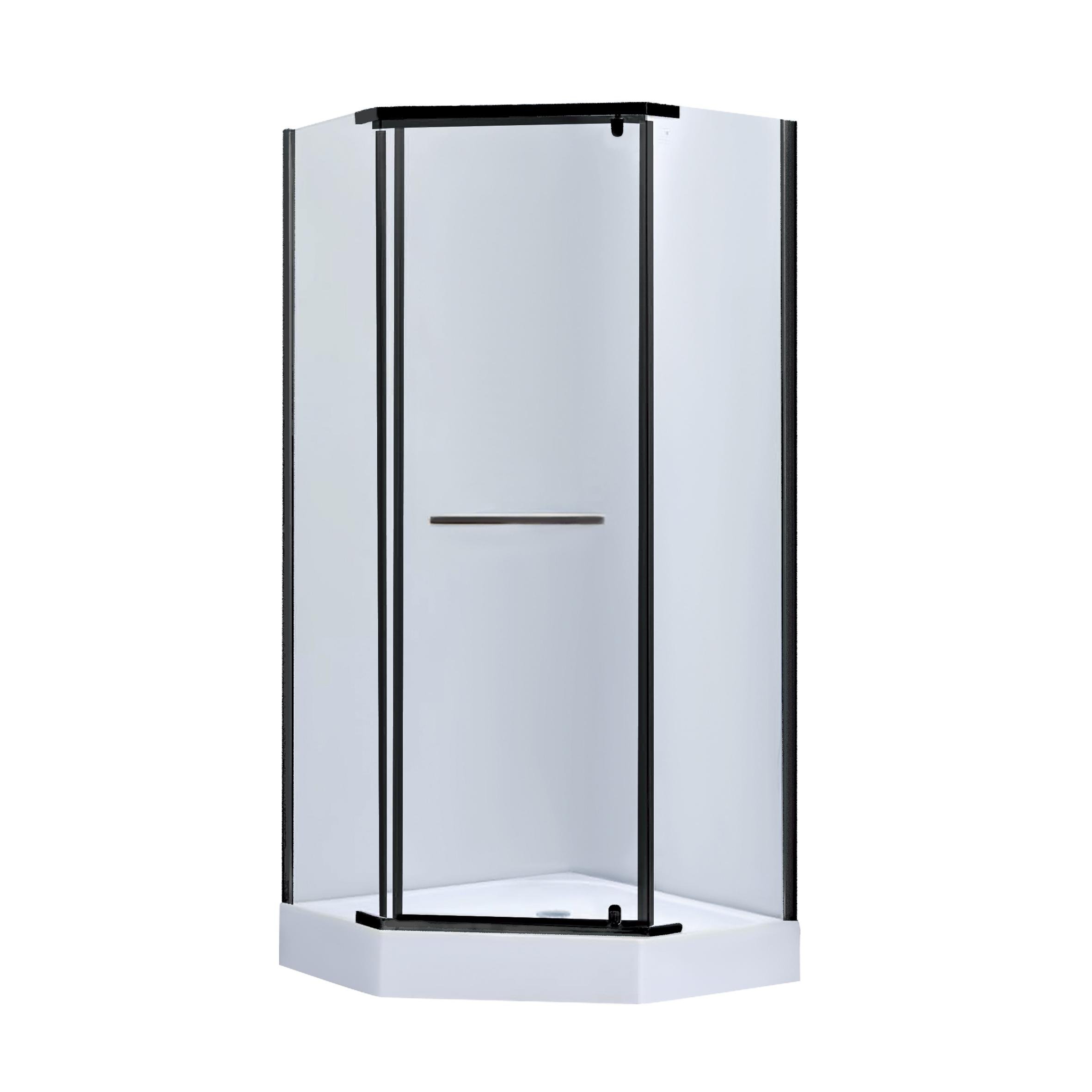 Душевая кабина Lidz Dozorca SC90x90.BLA.LOW.TR с прозрачным стеклом 6 мм (SD00045614)