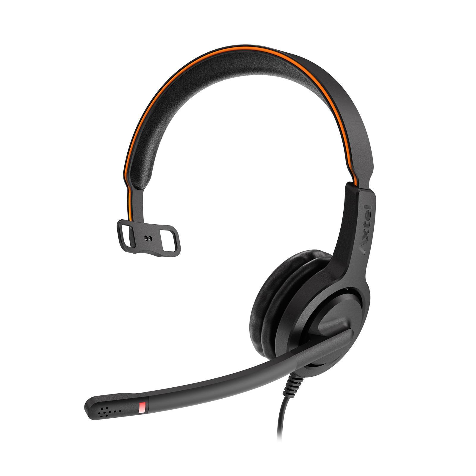 Гарнитура проводная Axtel Voice UC 40 Mono 2 м USB Black (AXH-V40UCM)