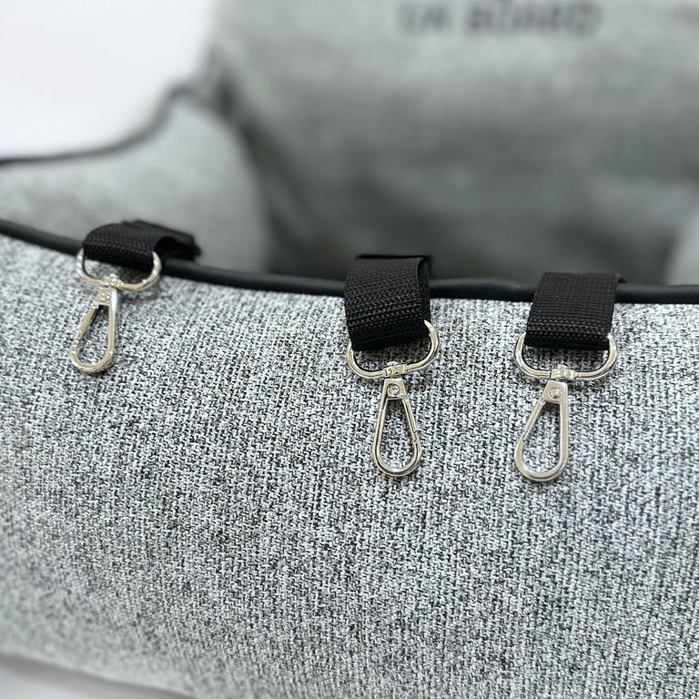 Автокрісло для собак Amore mio Cane Medium до 10 кг 60х50х25 см Grey (CS-0033) - фото 2