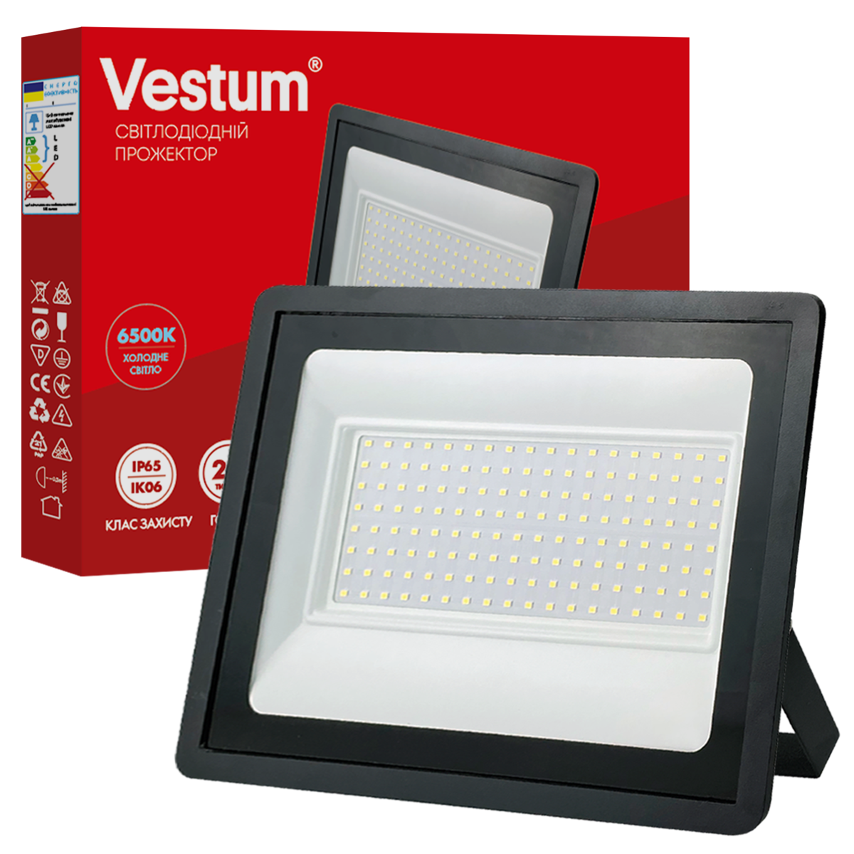 Прожектор светодиодный Vestum 100W 6500K 180-260V IP65 (1-VS-3017)