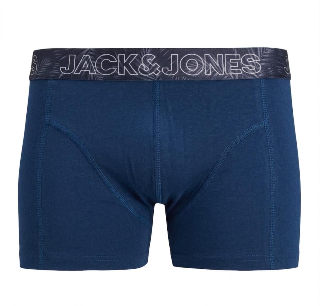 Трусы боксеры мужские Jack & Jones L Синий/Черный (978984651)