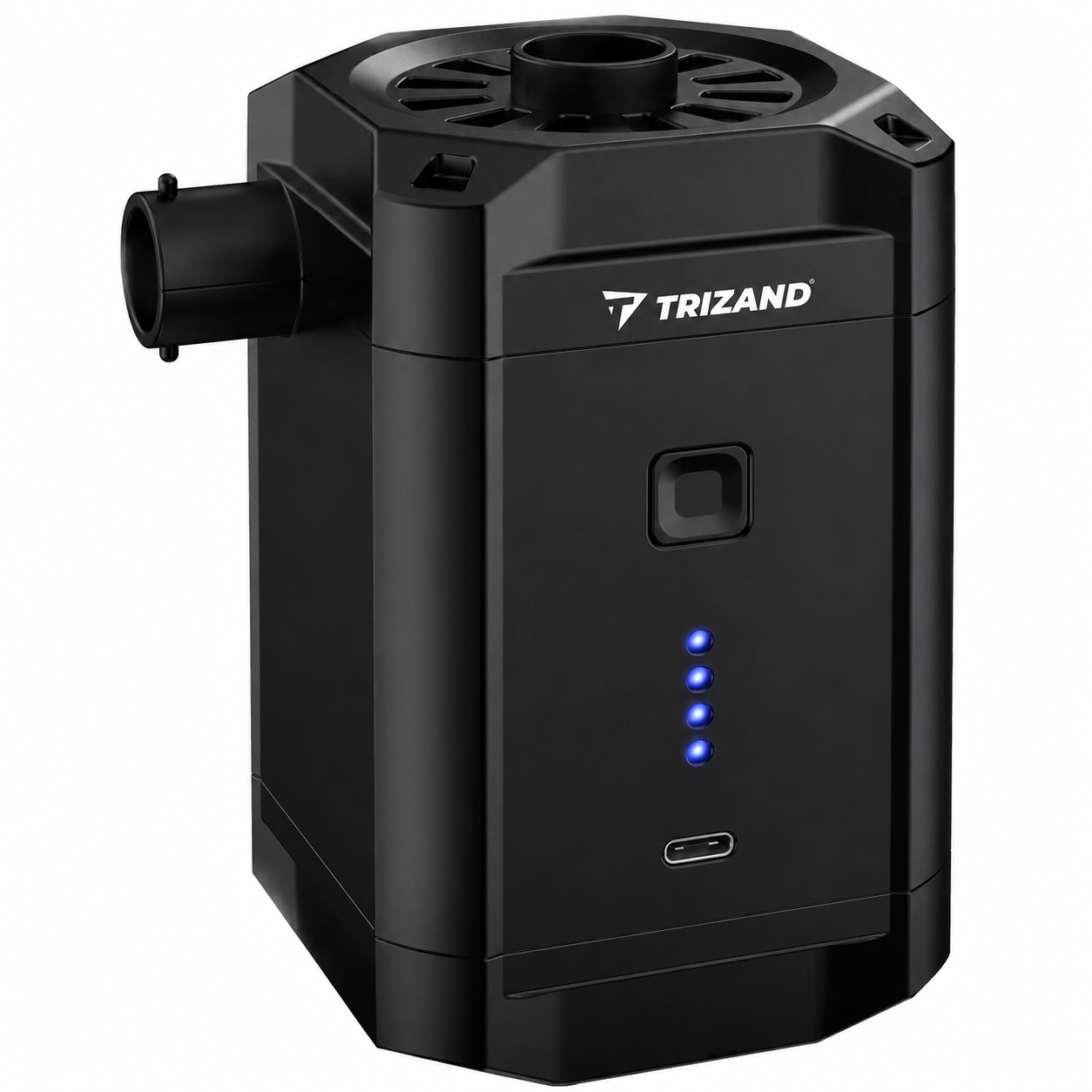 Аккумуляторный насос TRIZAND 20790 USB-C 5200 мА/ч с 3 насадками Аккумуляторный насос TRIZAND 20790 USB-C 5200 мА/ч с 3 насадками