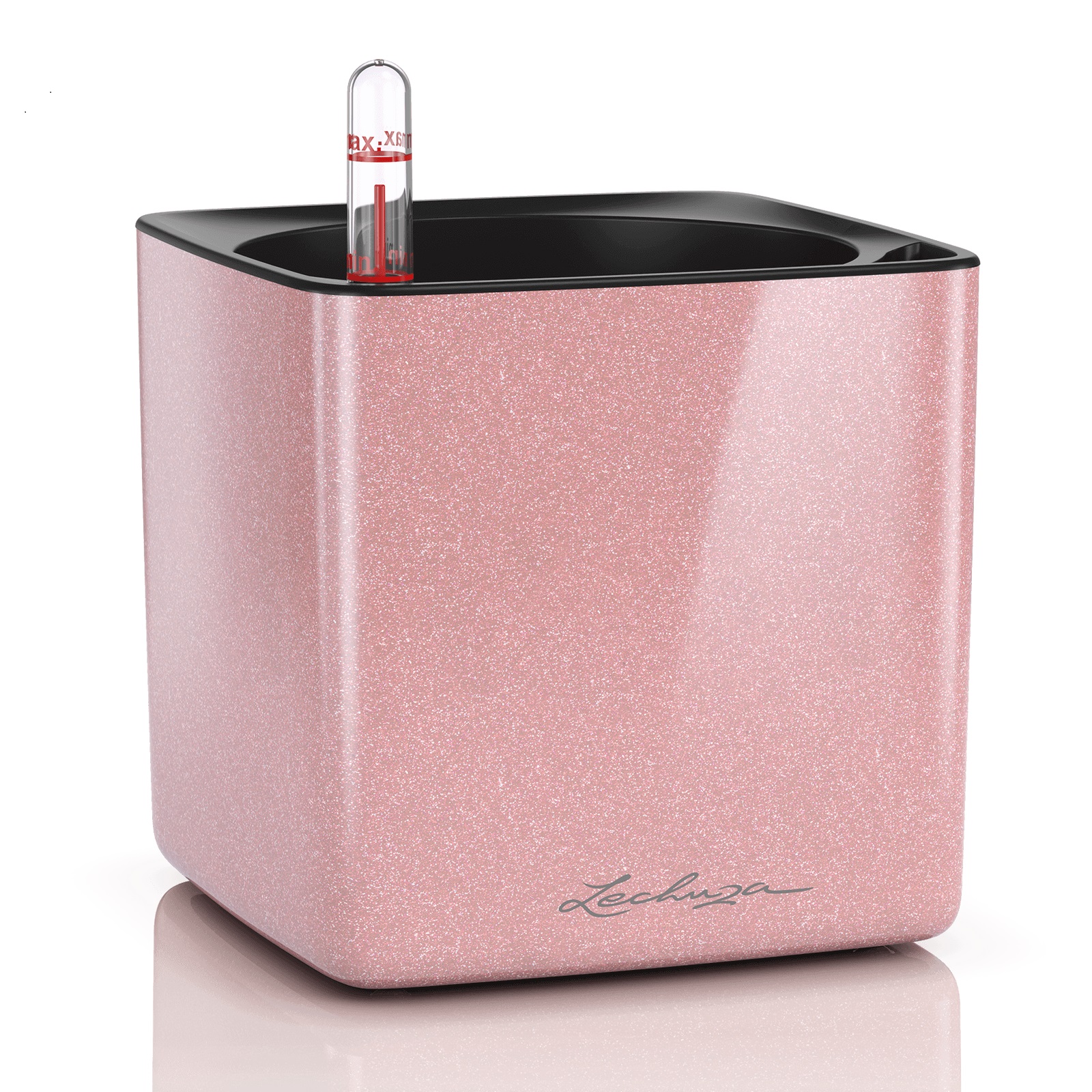 Вазон Lechuza CUBE Glossy Kiss 14 Кремовый (5005)