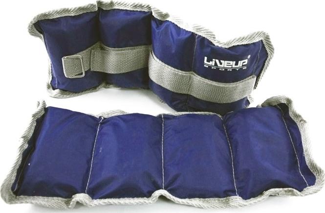 Утяжелители для лодыжки/запястья LiveUp WRIST/ANKLE WEIGHT 2 шт. 1,0 кг Синий (LS3011-1)