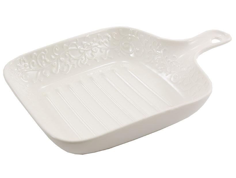 Блюдо фарфоровое TUDOR ЛОЗА с ручкой 23 см (TU3873)