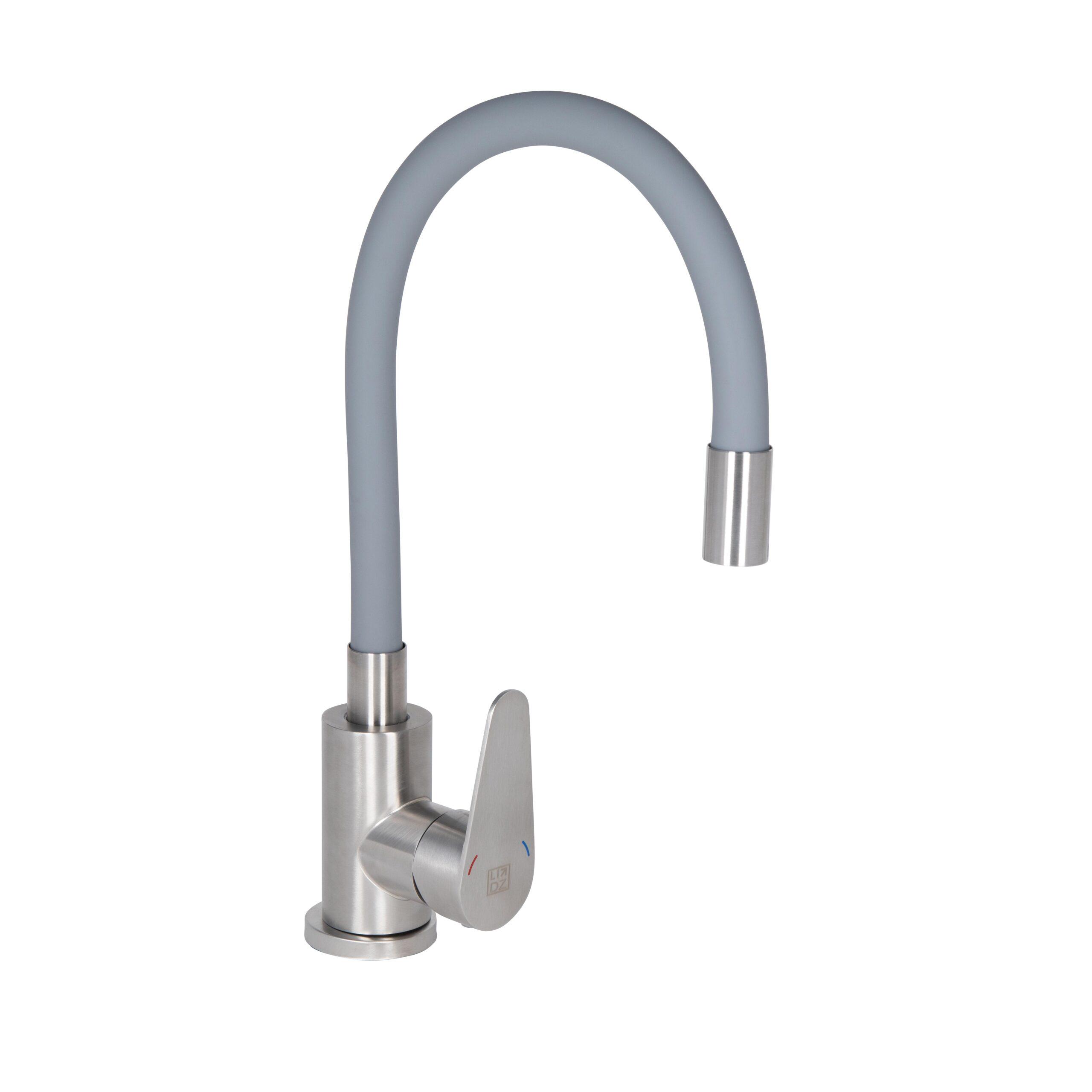 Смеситель для кухни Lidz Vida 04R-GFS U-образный гибкий (k35)