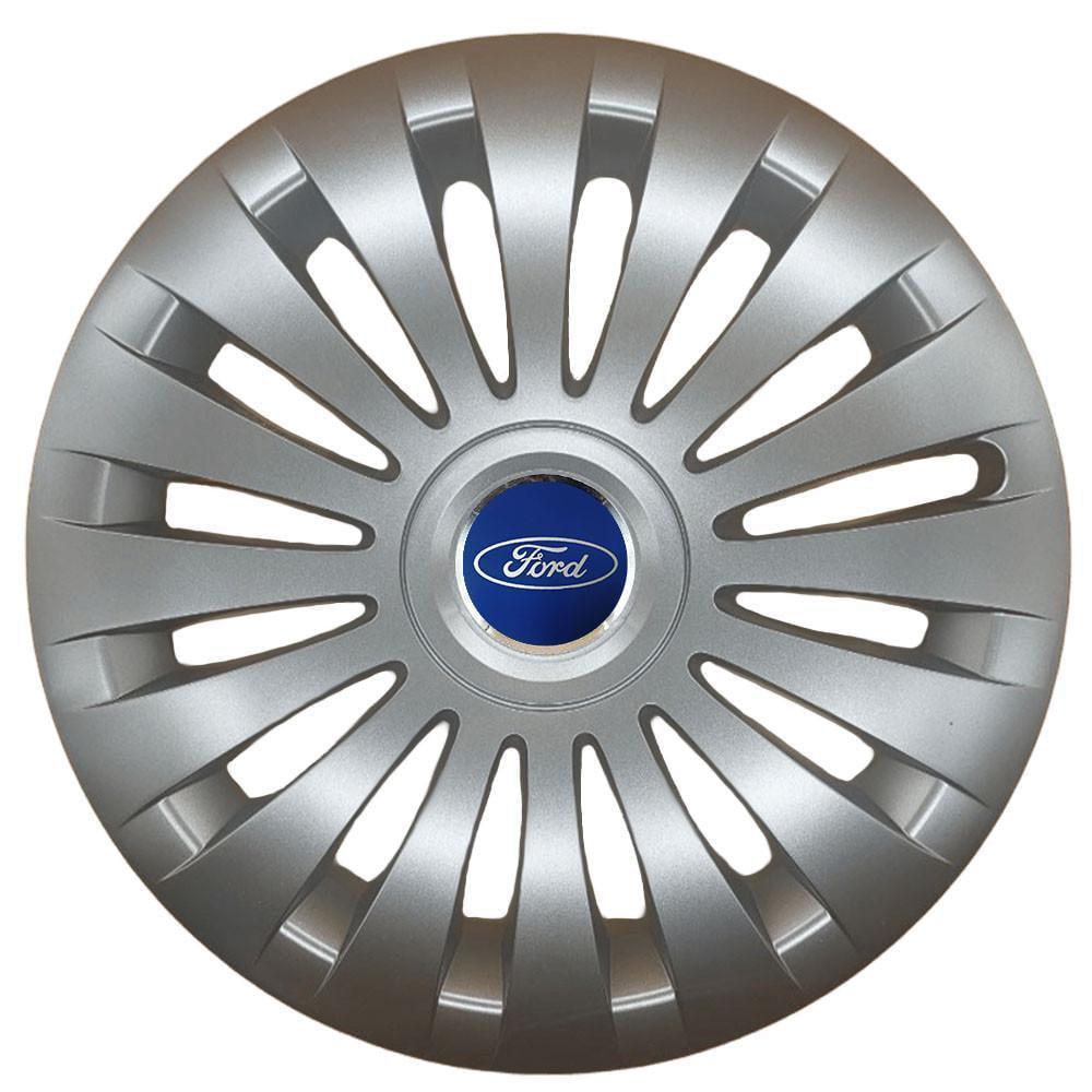 Колпаки SJS 504 с логотипом Ford R17 4 шт. Серебряный