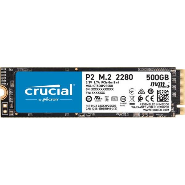 SSD накопичувач Crucial 500GB P2 M.2 2280 PCIe 3.0 x4 (CT500P2SSD8)