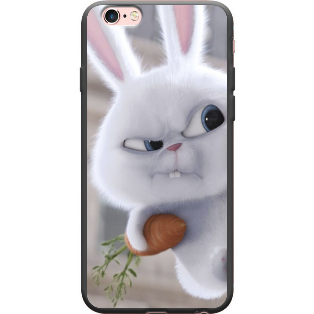 Чехол Boxface iPhone 6 Rabbit Snowball Чорний силікон (24523-up1116-38148)