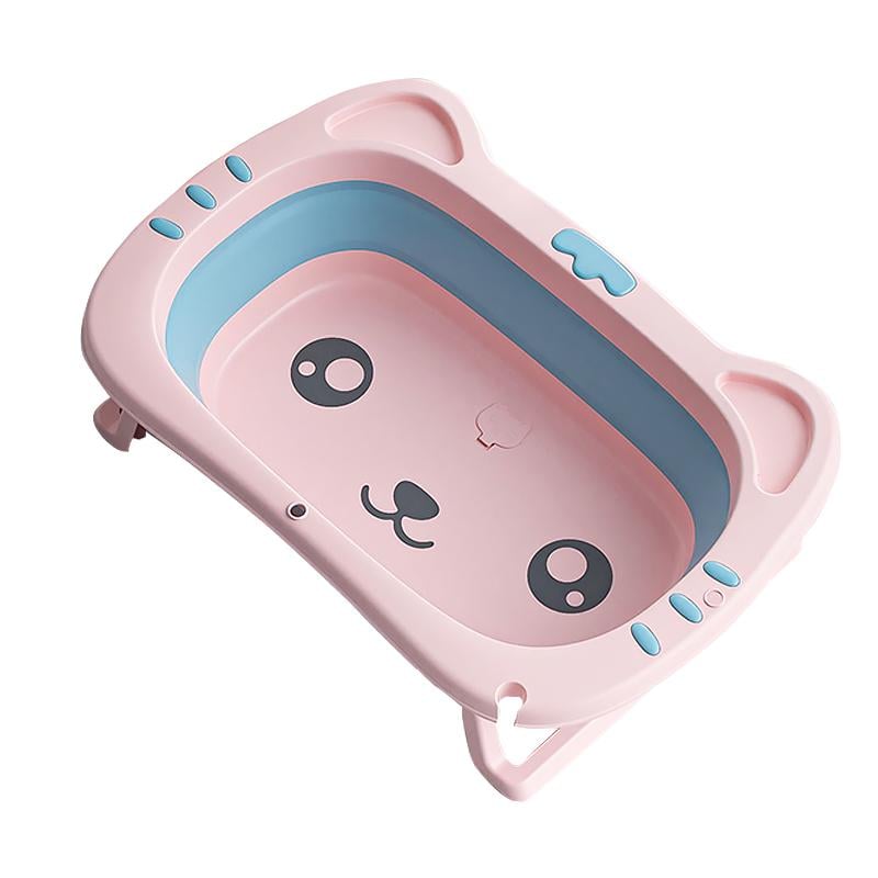 Детская складная ванночка Bestbaby Котик Pink