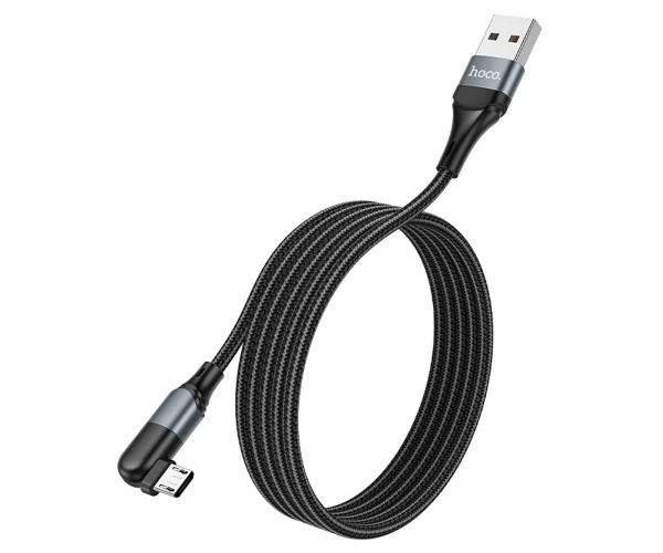 Кабель дата Hoco U100 Orbit USB-Micro-USB 12 м Чорний