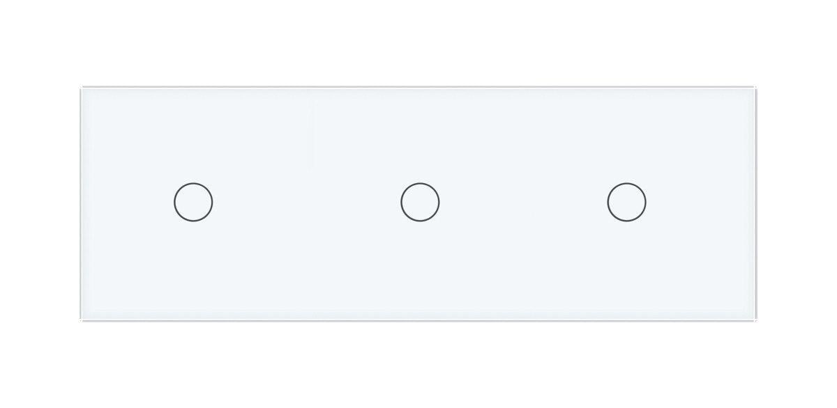 Сенсорний диммер Livolo 3 сенсора скляний Білий (VL-C701D/C701D/C701D-11) - фото 2