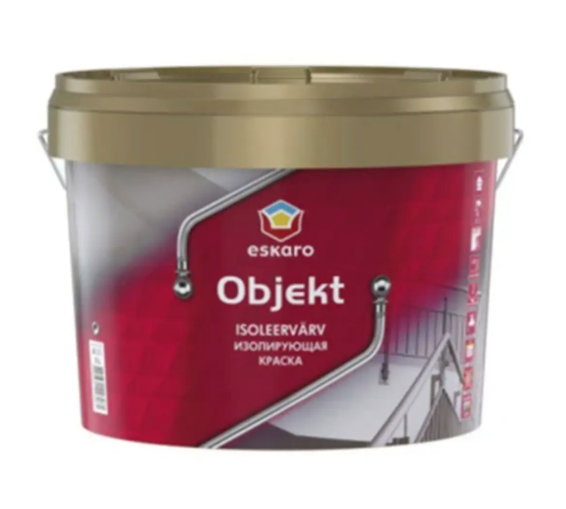 Краска акрилатная изолирующая Eskaro OBJEKT 0,9 л (1701897650)
