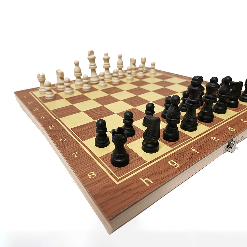 Шахи дерев'яні 3в1 40 см (37-51632) - фото 5 Шахи дерев'яні 3в1 40 см (37-51632) - фото 5