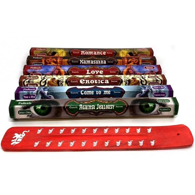 Аромапалочки Tulasi Романтический вечер с подставкой (34584-MZ)
