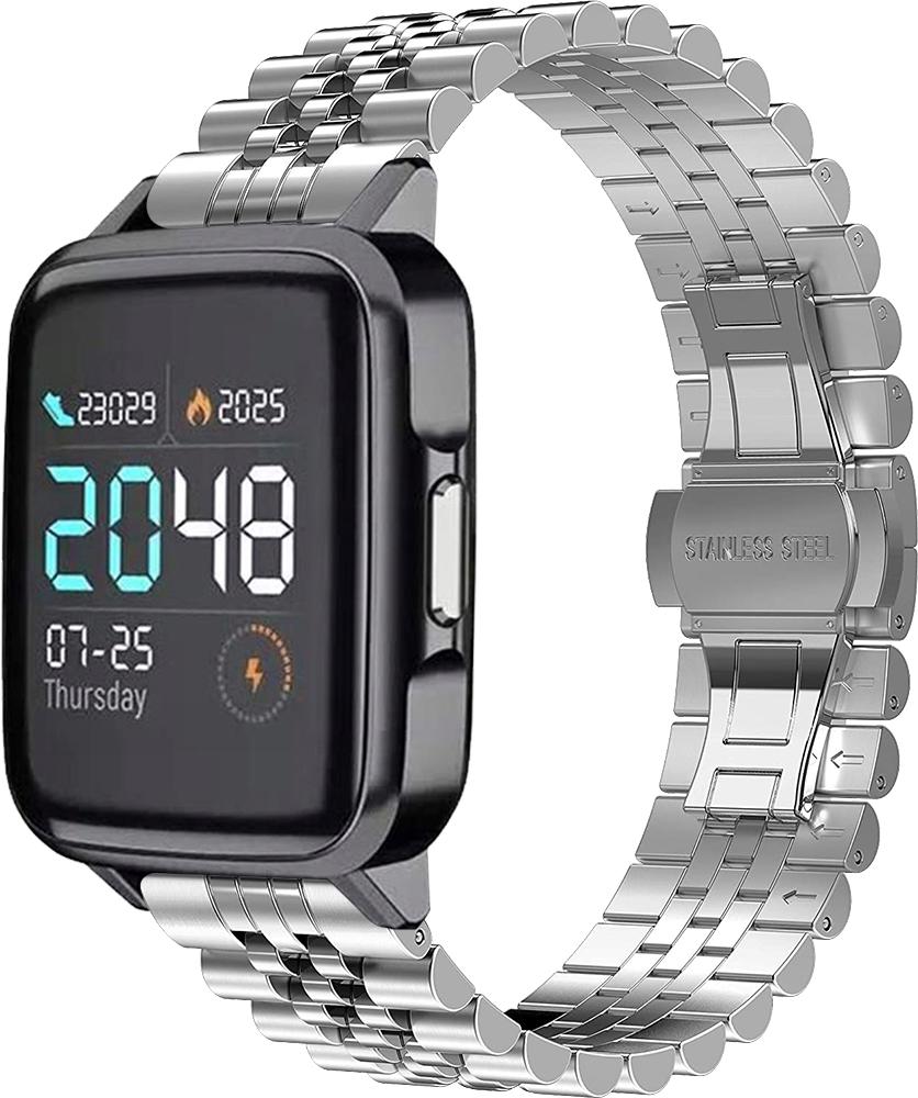 Браслет металевий Stech для Haylou Smart Watch 2 (LS02) Silver (26979-59) Браслет металевий Stech для Haylou Smart Watch 2 (LS02) Silver (26979-59)