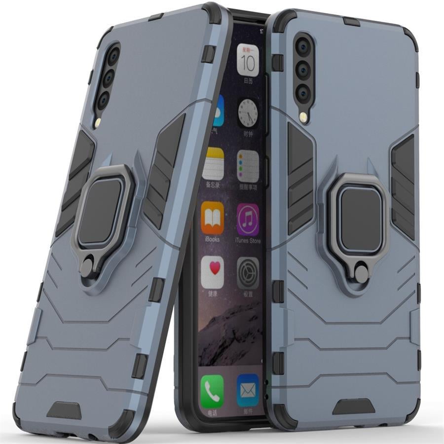 Противоударный чехол Transformers для Samsung Galaxy A50 A505 / A30s A307 (подставка кольцо) Graphite (09090-40)