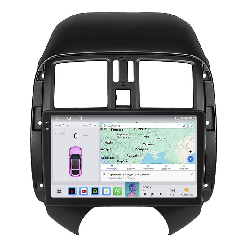Автомагнитола штатная Lesko 4G/QLED/360°/CarPlay/GPS/Wi-Fi для Nissan Latio I N17 2012-2014 4/64Gb 9" (2322813482)