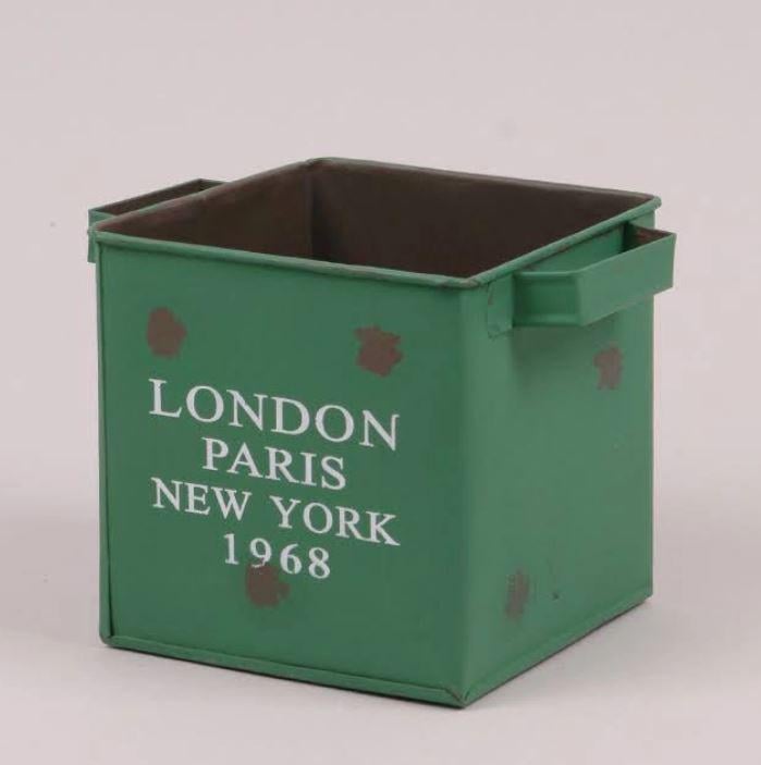 Кашпо металлическое London Paris New York 1968 (38885)