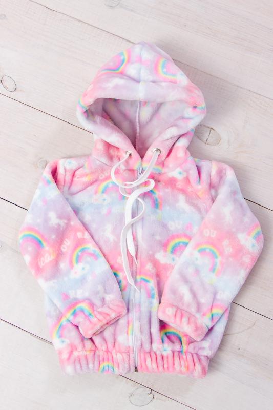 Джемпер для дівчинки Носи своє на блискавці 92 см Рожевий (6071-035-5-v9)