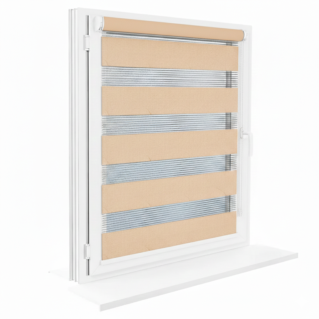 Роллета день-ночь AWA с фиксацией под наклон 78x170 см Пудрово-бежевый (НВ 326-78) Роллета день-ночь AWA с фиксацией под наклон 78x170 см Пудрово-бежевый (НВ 326-78)