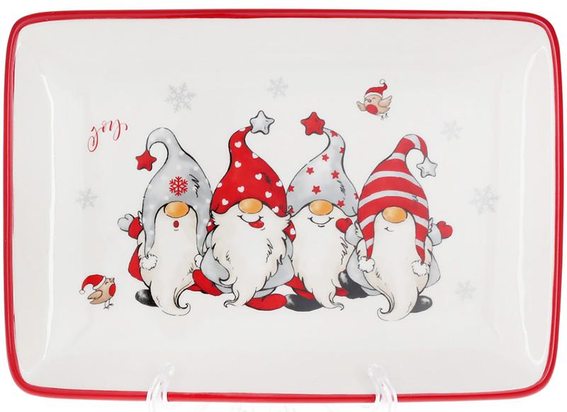 Блюдо керамическое Веселые гномы 27,5х17,6х2,4 см (BD-DM580-X) Блюдо керамическое Веселые гномы 27,5х17,6х2,4 см (BD-DM580-X)