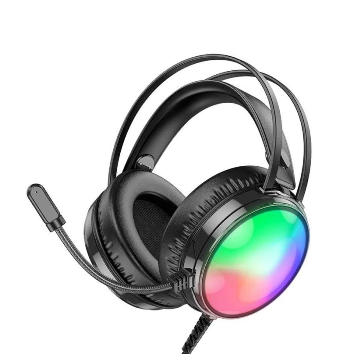 Наушники игровые Borofone BO108 Flame gaming 2 м Black (604529)