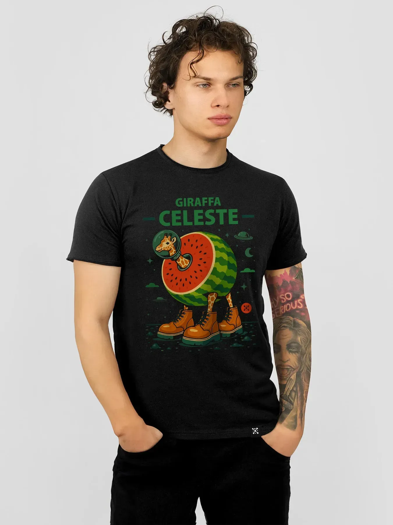 Футболка мужская Giraffa Celeste M Черный (26972845)
