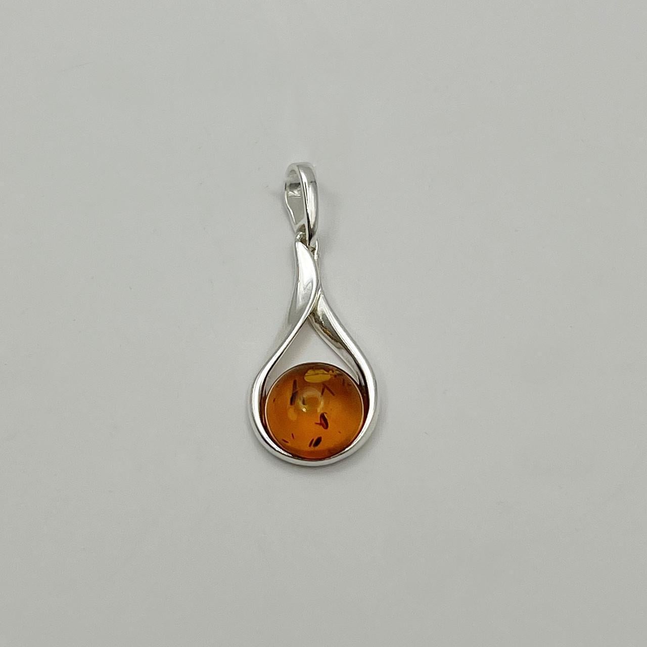 Серебряный кулон с янтарем 1,87 г (2599033365)