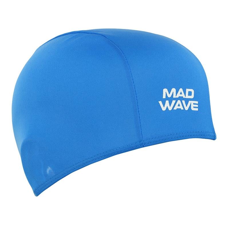 Шапочка для плавання Mad Wave текстильна для дорослих Poly II M052103 Синій (60444282)